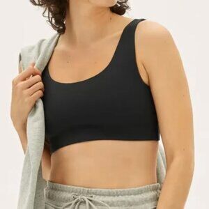 Everlane Sports Bra Black Perform Lightweight Compression Small Racerback Active